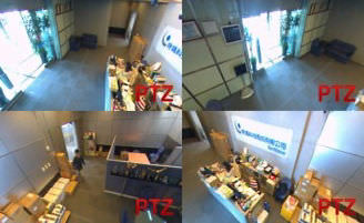 Video surveillance in commercial lobby