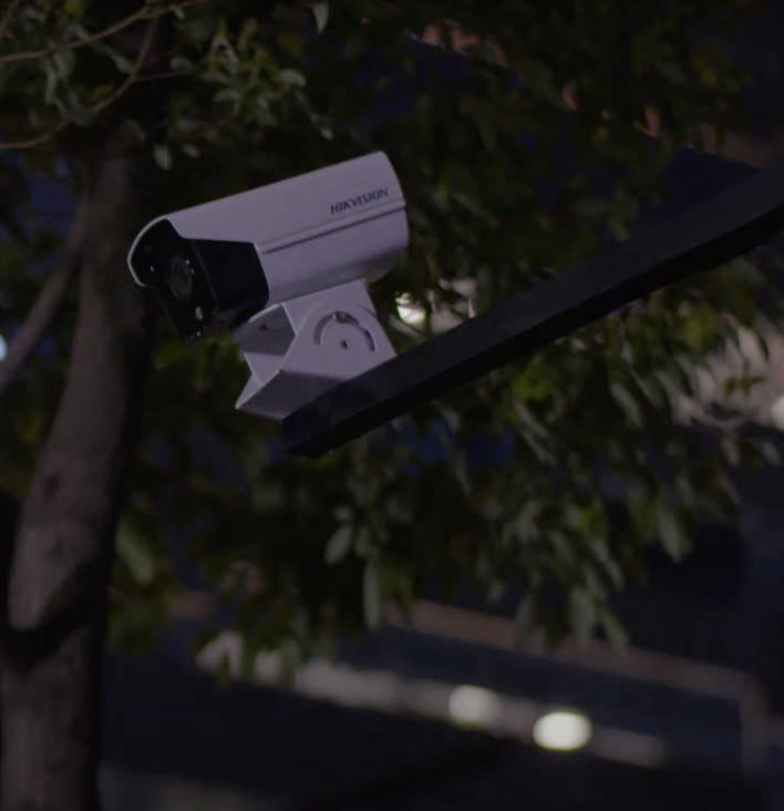 Night vision security camera