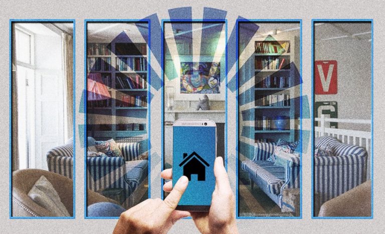 Smart home security monitoring example