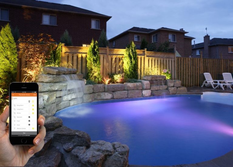 Backyard smart lighting example