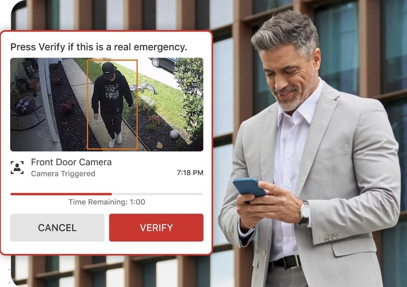 Wireless security phone check
