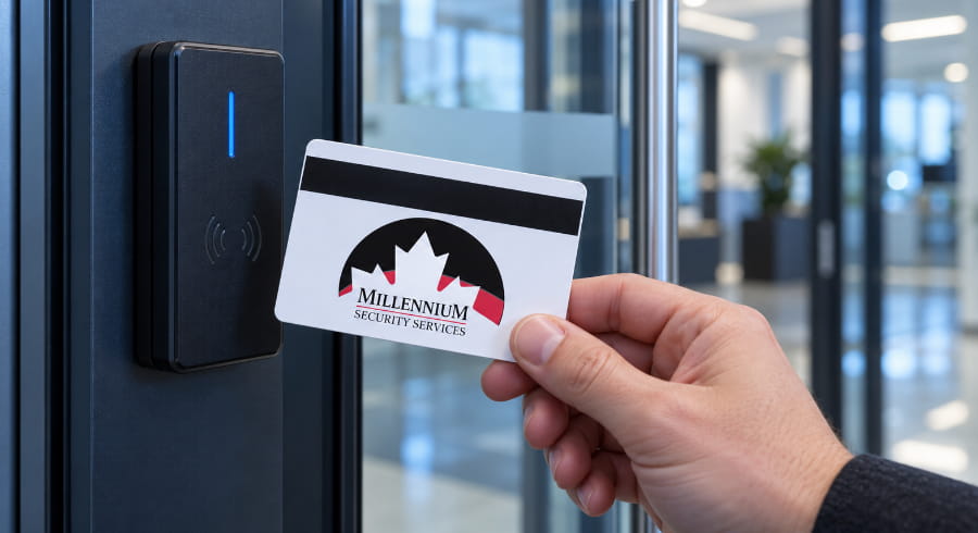 Access card and office door reader