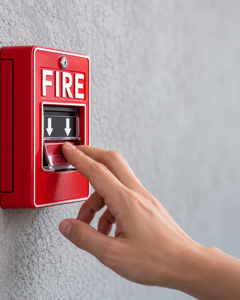 Fire detection at business